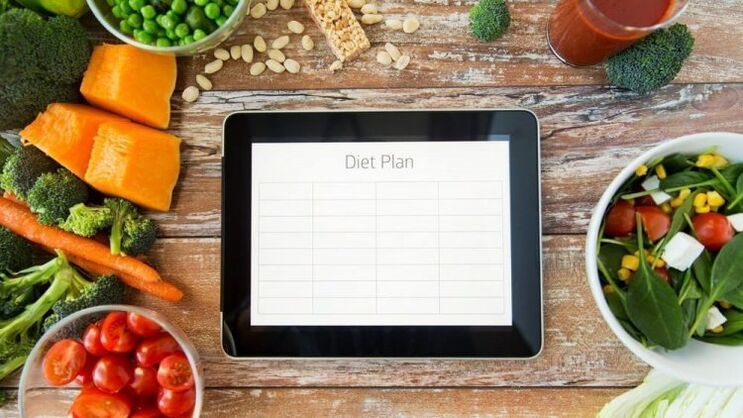 drawing up a diet plan for weight loss