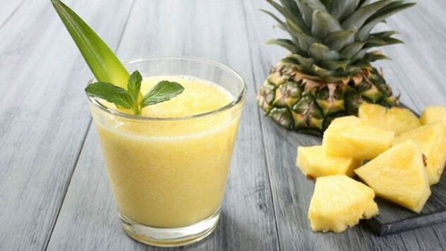pineapple smoothie on a blood type diet
