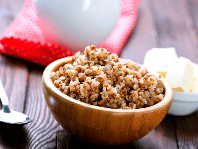 Boiled buckwheat