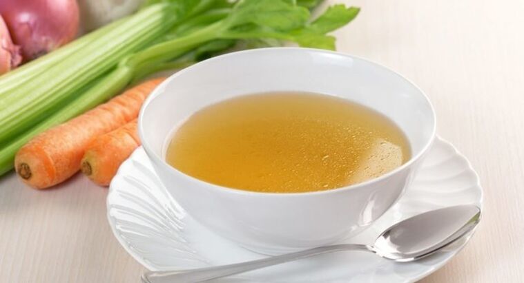 Chicken broth in the diet Dumbimaya